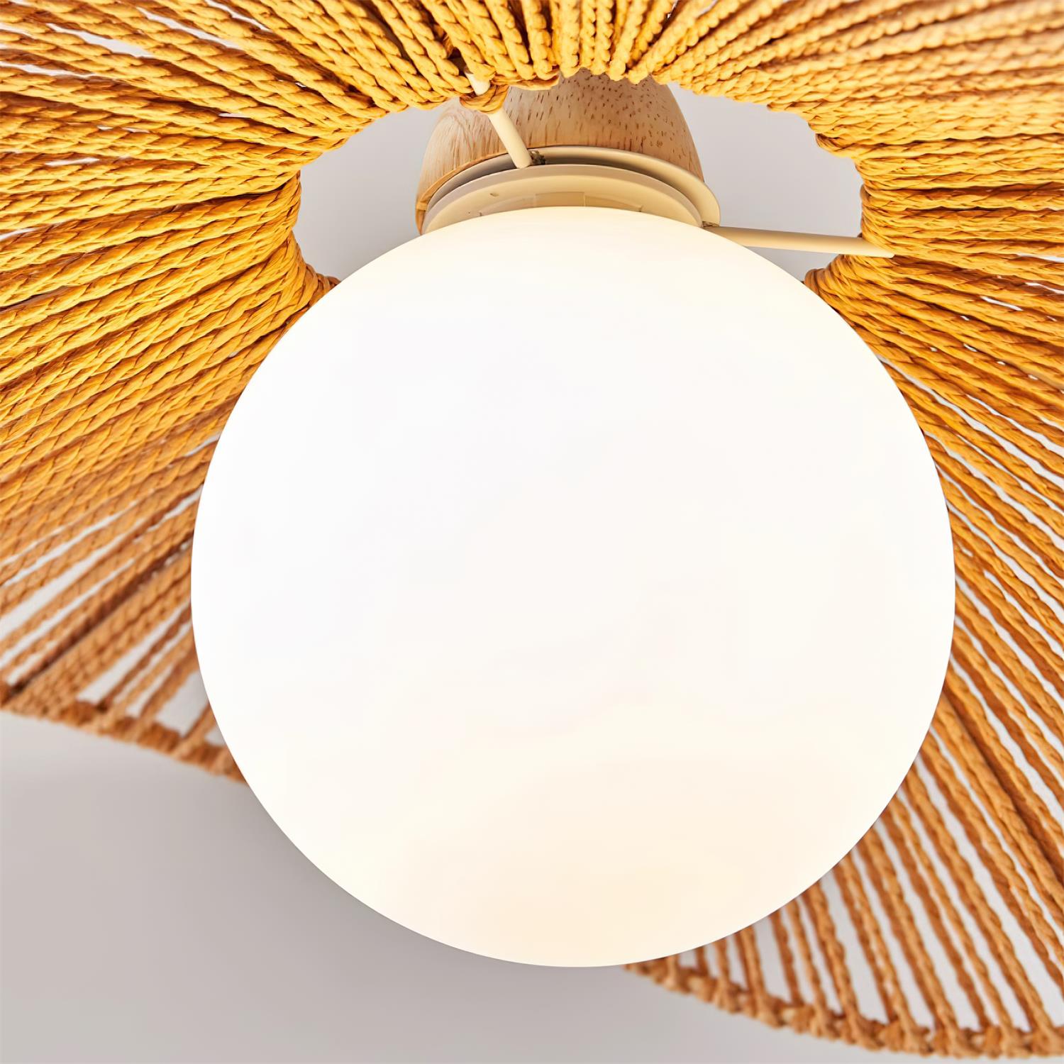 Shiloh Pendant Lamp Woven Organic Minimalist - Letslighting