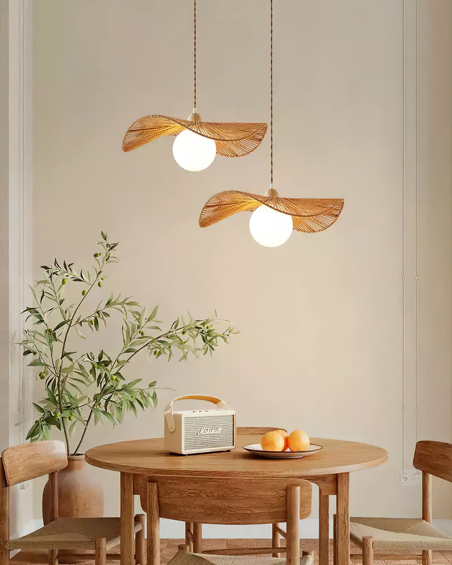 Shiloh Pendant Lamp Woven Organic Minimalist - Letslighting