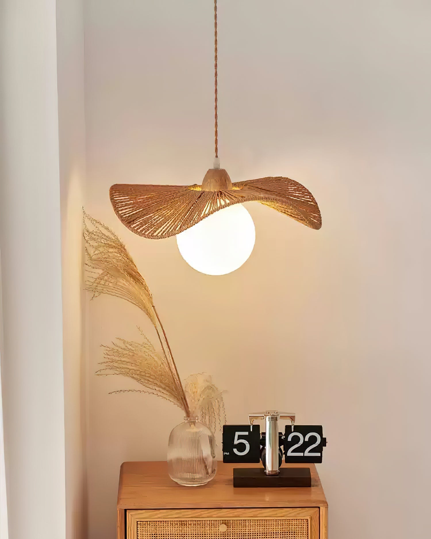 Shiloh Pendant Lamp Woven Organic Minimalist - Letslighting
