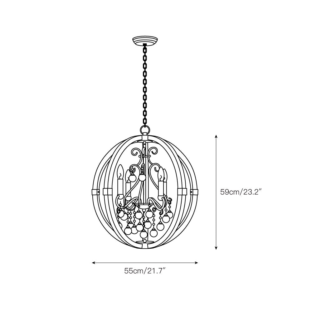 Oltheyra Premium Elegance Wooden Pendant Lamp - Letslighting