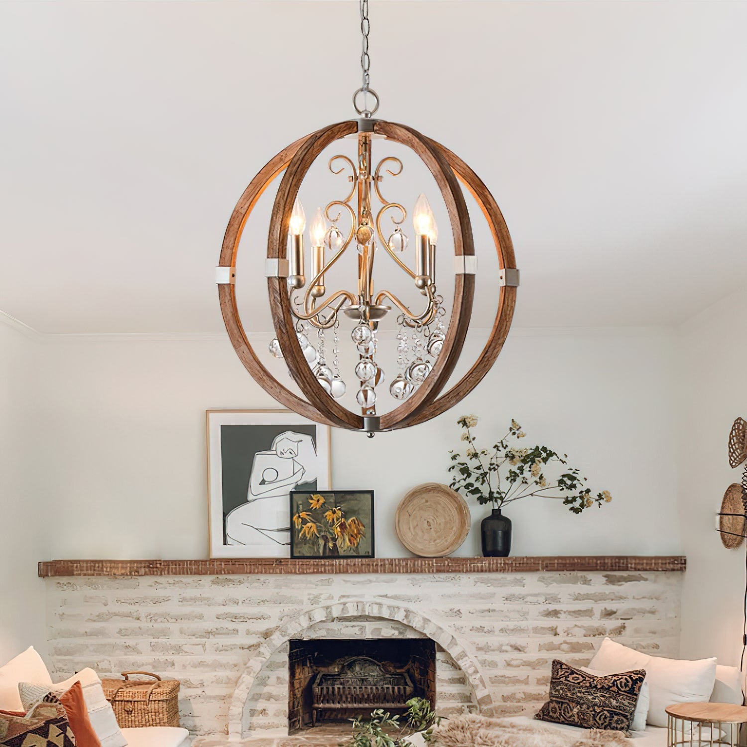 Oltheyra Premium Elegance Wooden Pendant Lamp - Letslighting