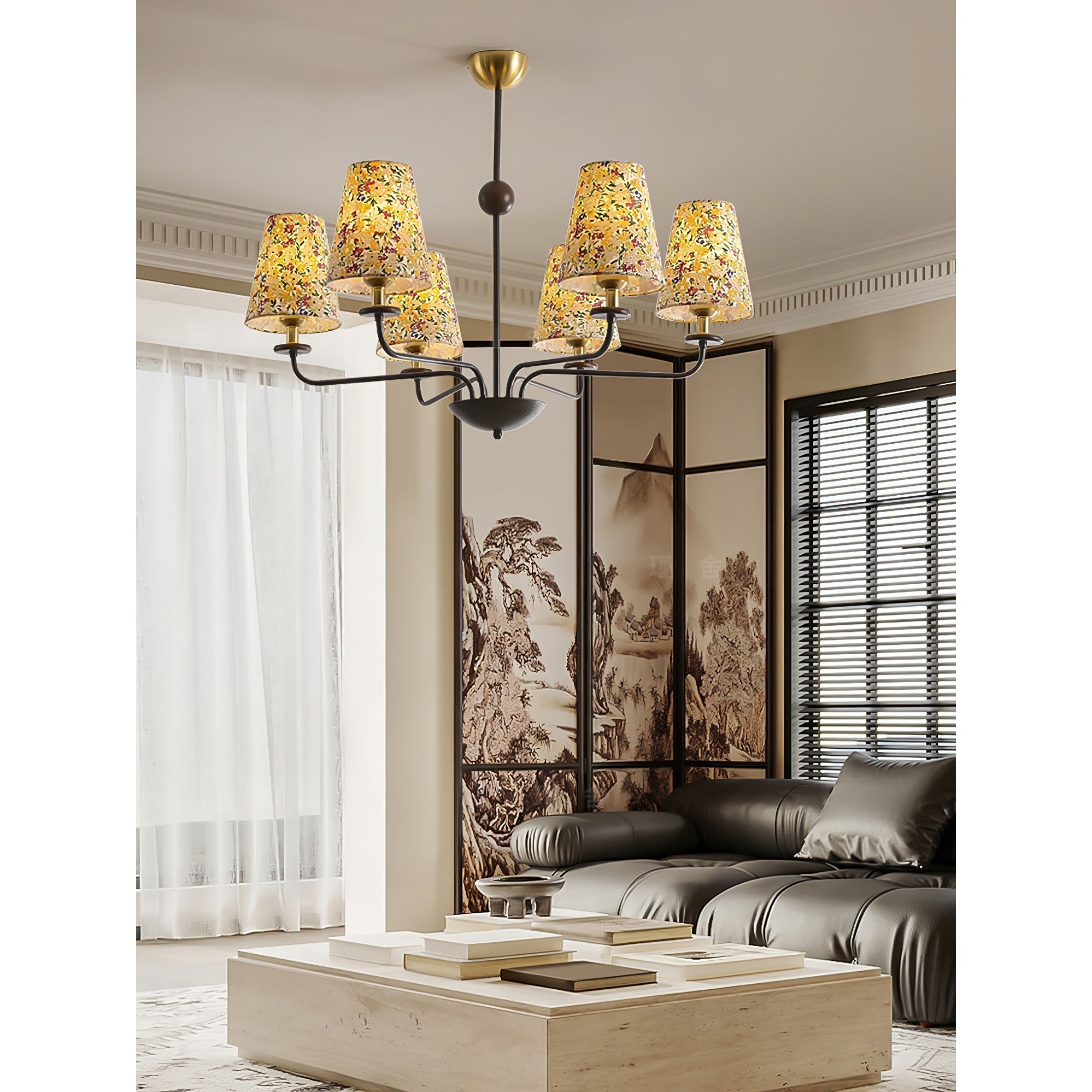 Aurmaren Vintage Industrial Fabric Chandelier - Letslighting