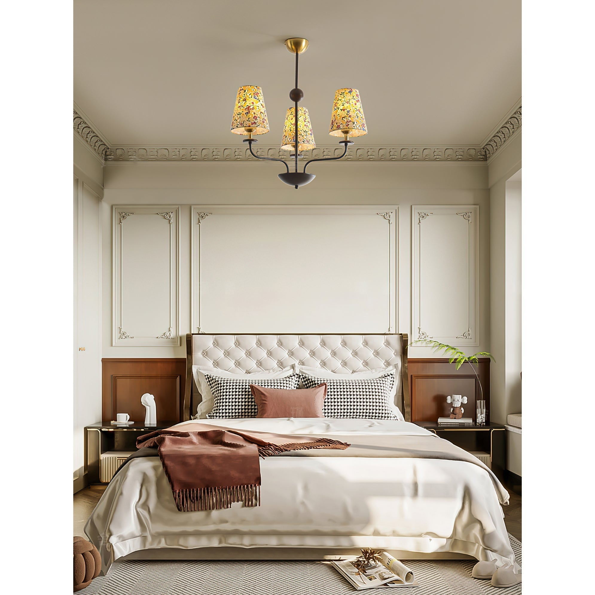 Aurmaren Vintage Industrial Fabric Chandelier - Letslighting