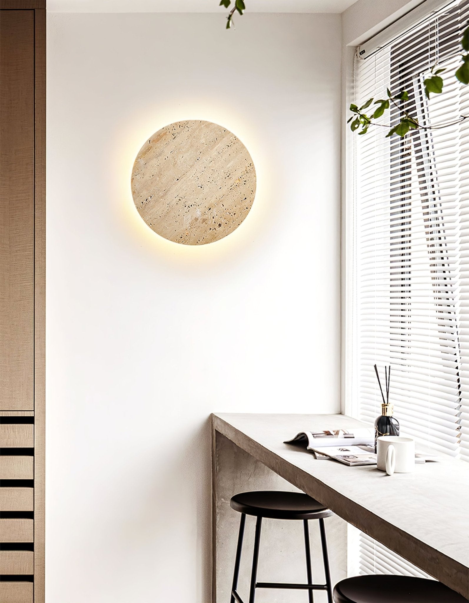 Siena Modern Travertine Wall Light