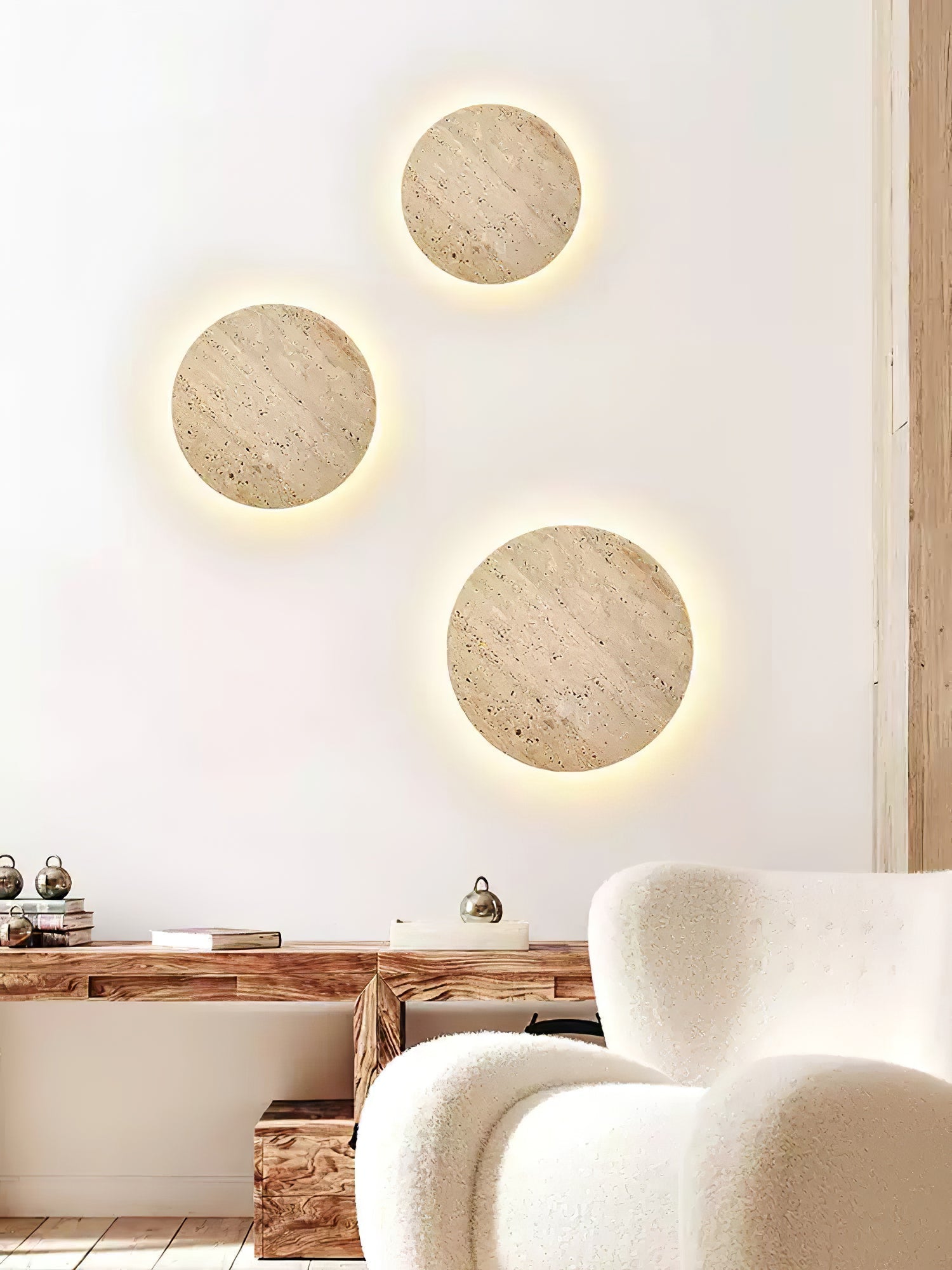 Siena Modern Travertine Wall Light