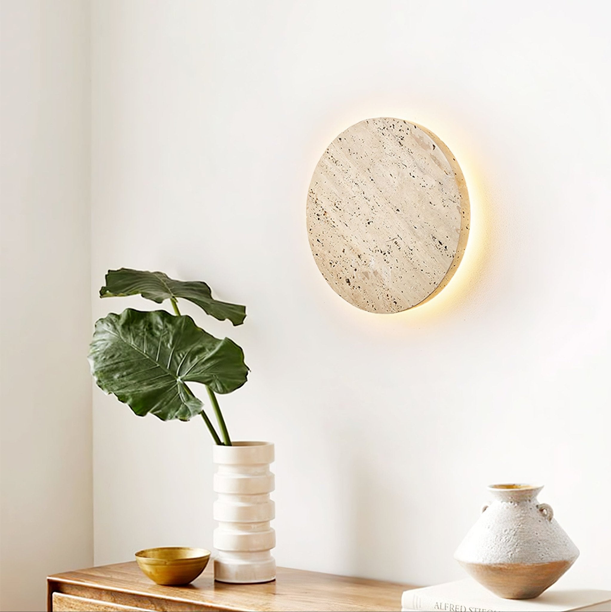 Siena Modern Travertine Wall Light
