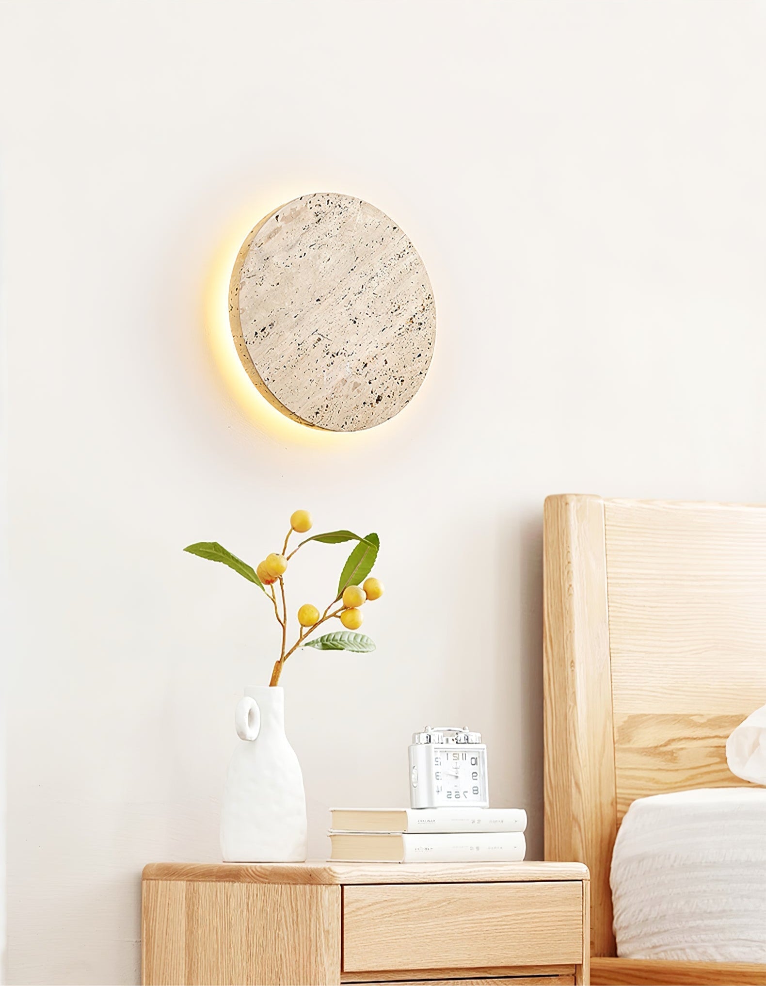 Siena Modern Travertine Wall Light