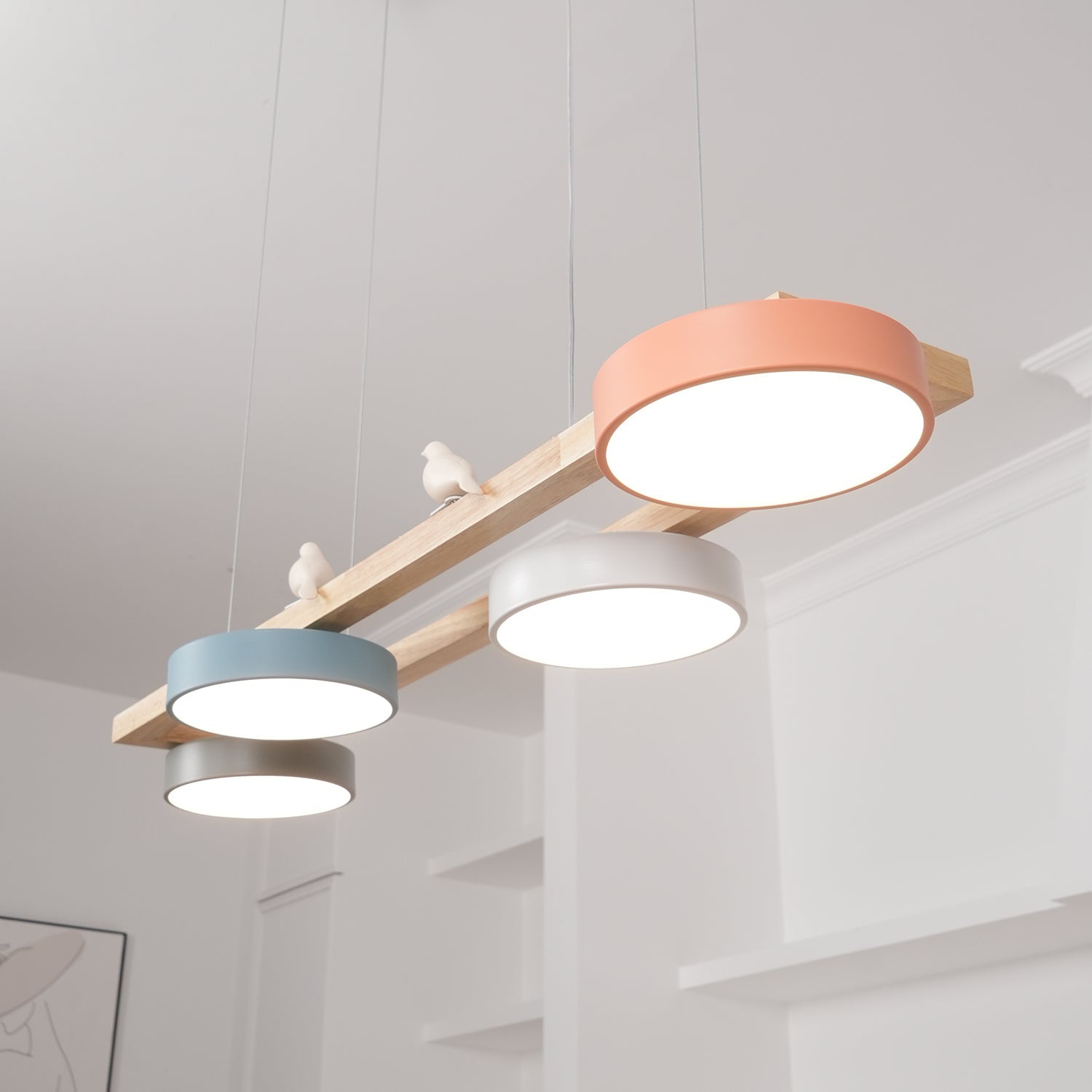 Muto Bird Long Chandelier
