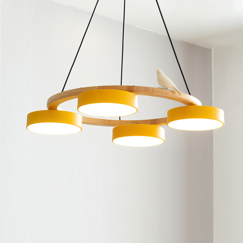 Muto Chandelier Bird Round