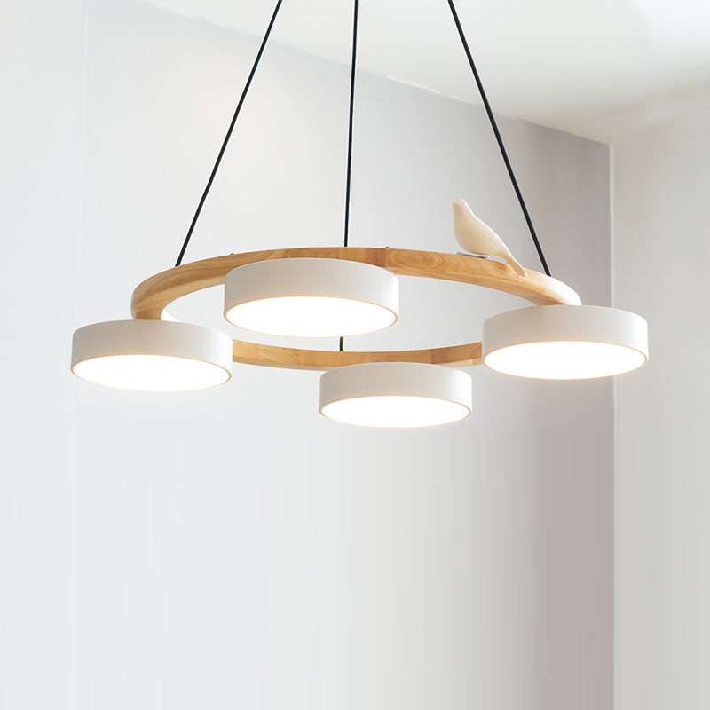 Muto Chandelier Bird Round