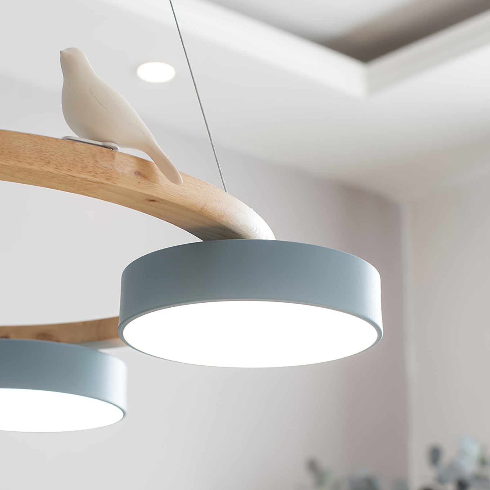 Muto Chandelier Bird Round