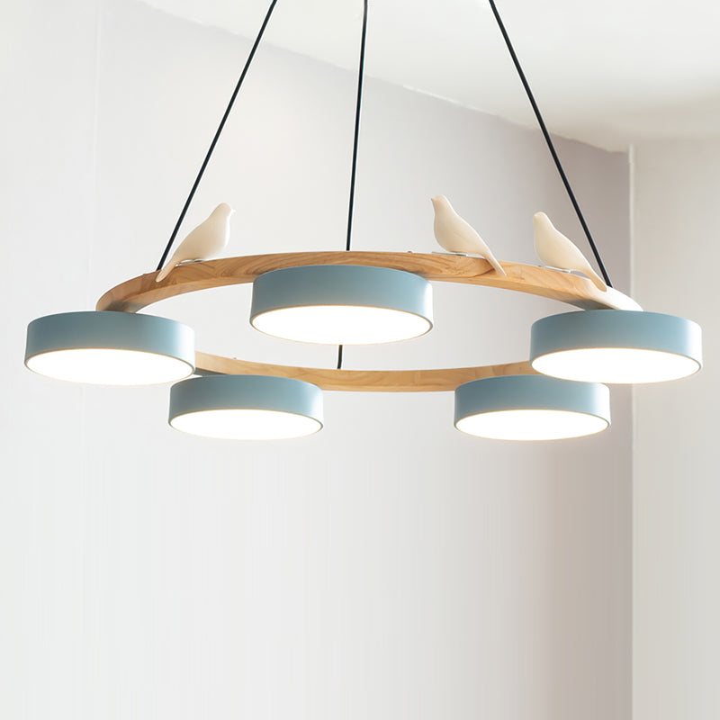 Muto Chandelier Bird Round