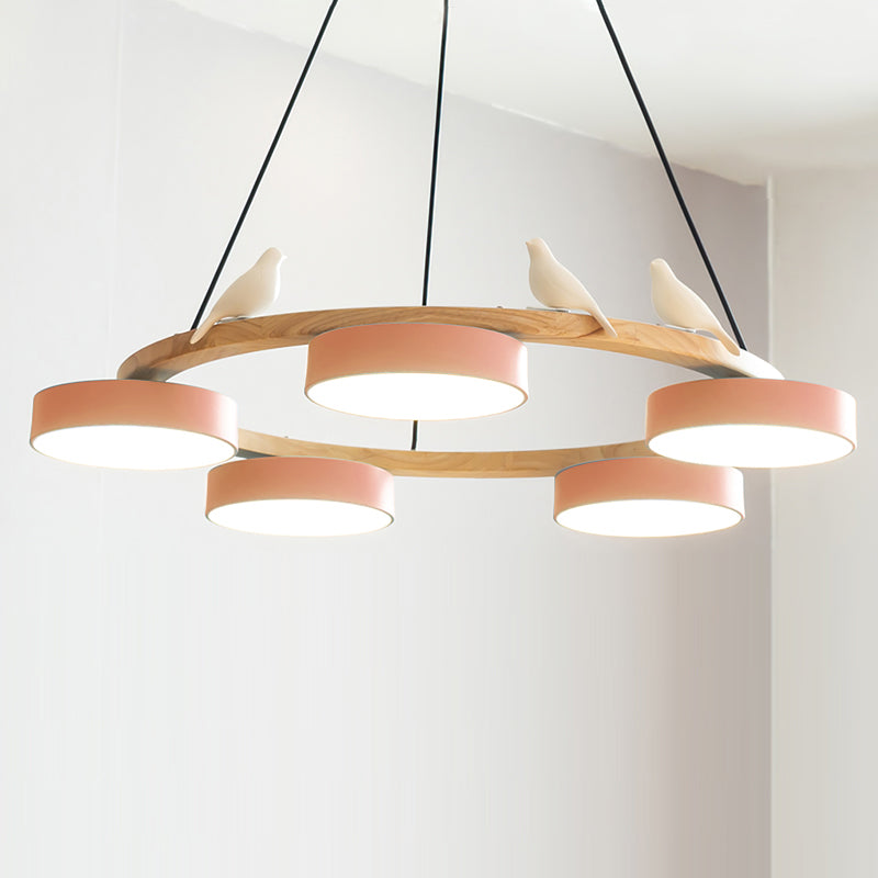 Muto Chandelier Bird Round