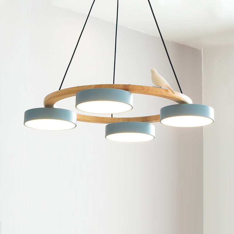 Muto Chandelier Bird Round