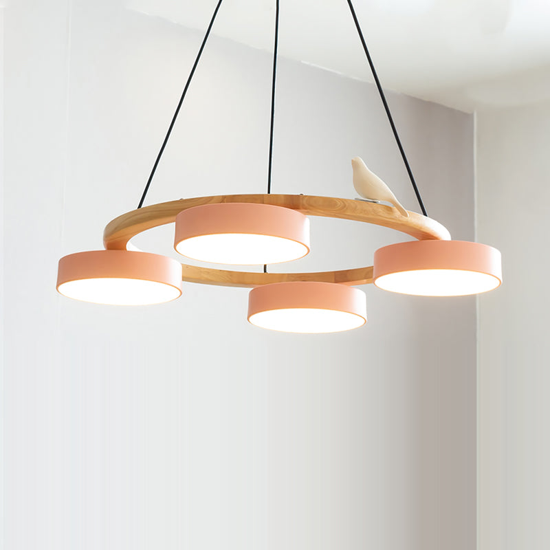 Muto Chandelier Bird Round