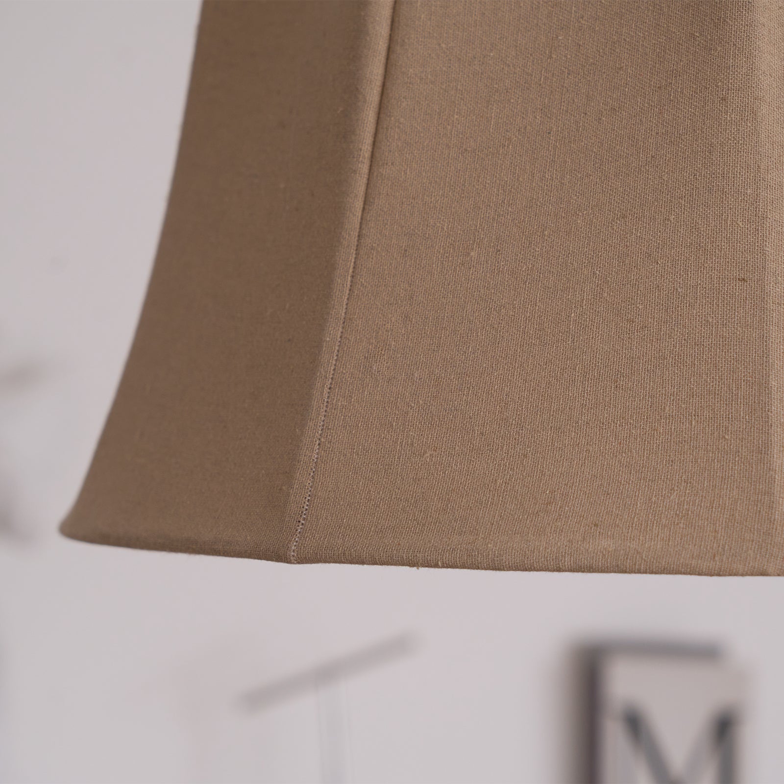 Ritta Bell Brass Pendant Lightm Fabric Line - Letslighting