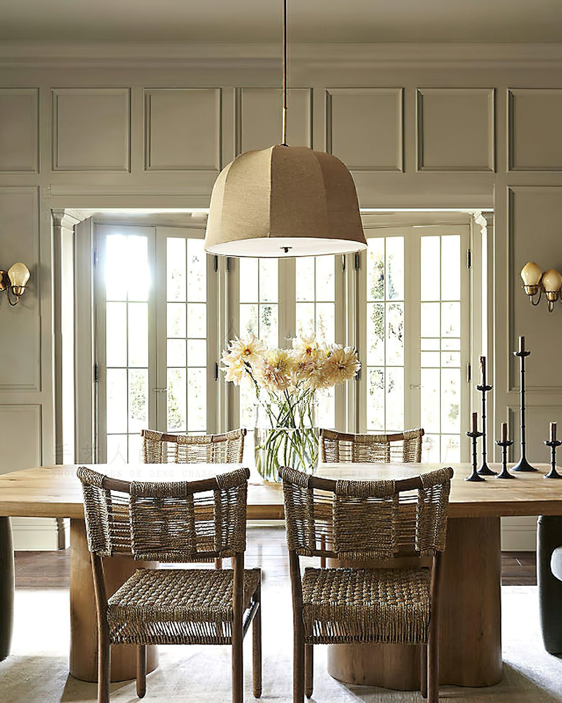 Fiora Vintage Fabric Pendant Lamp - Letslighting