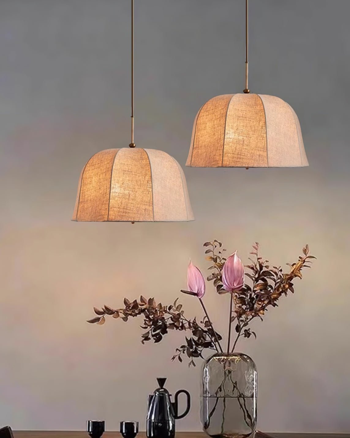 Fiora Vintage Fabric Pendant Lamp - Letslighting