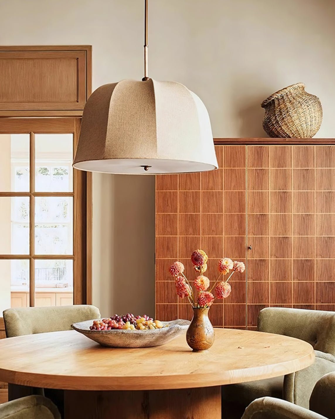 Fiora Vintage Fabric Pendant Lamp - Letslighting
