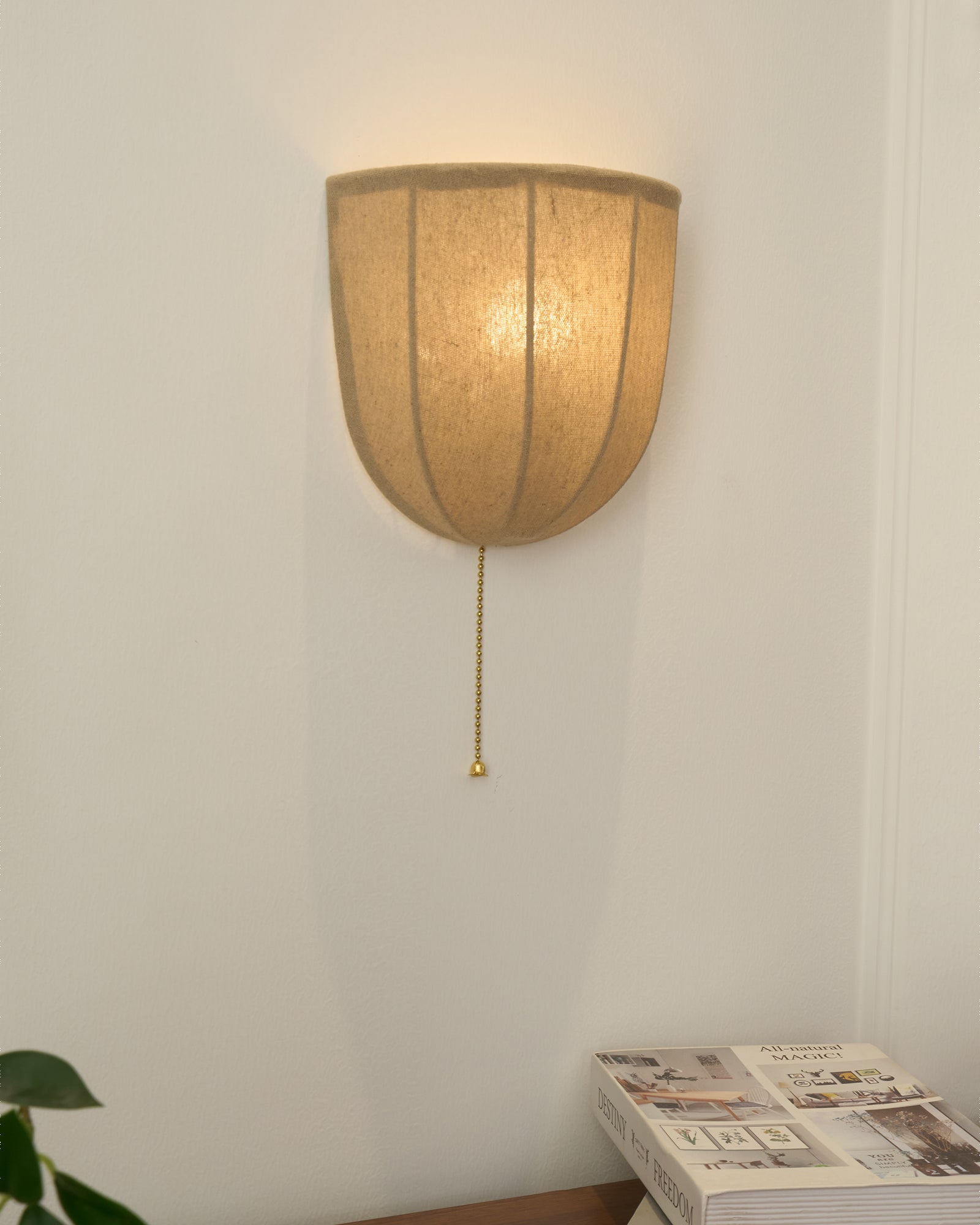 Griswold Natural Linen Fabric Sconce Wall lamp - Letslighting