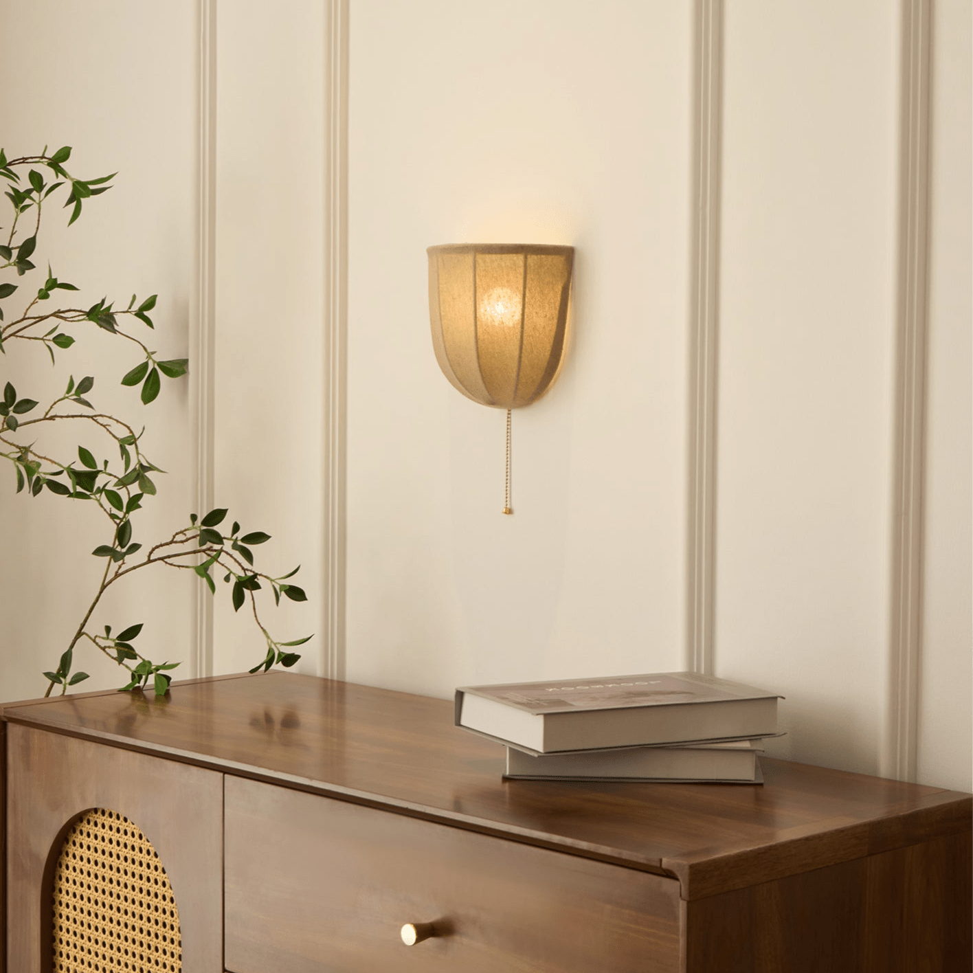 Griswold Natural Linen Fabric Sconce Wall lamp - Letslighting