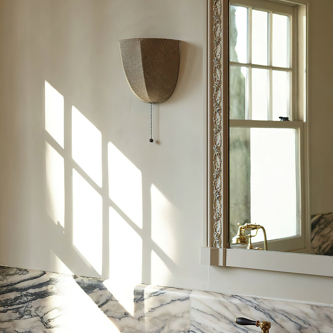 Griswold Natural Linen Fabric Sconce Wall lamp - Letslighting