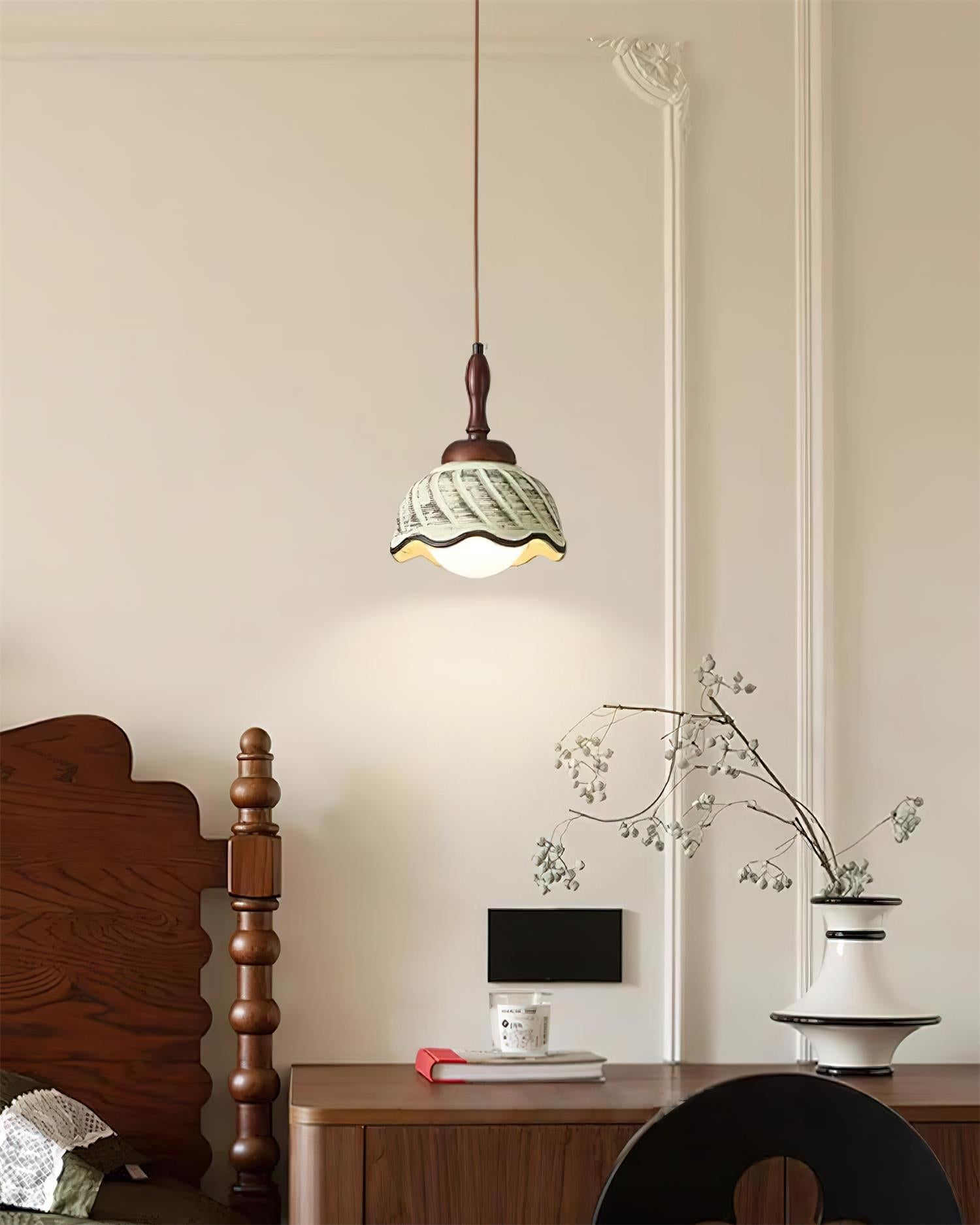 Sienna Pendant Lamp Rustic Curved Warmth - Letslighting