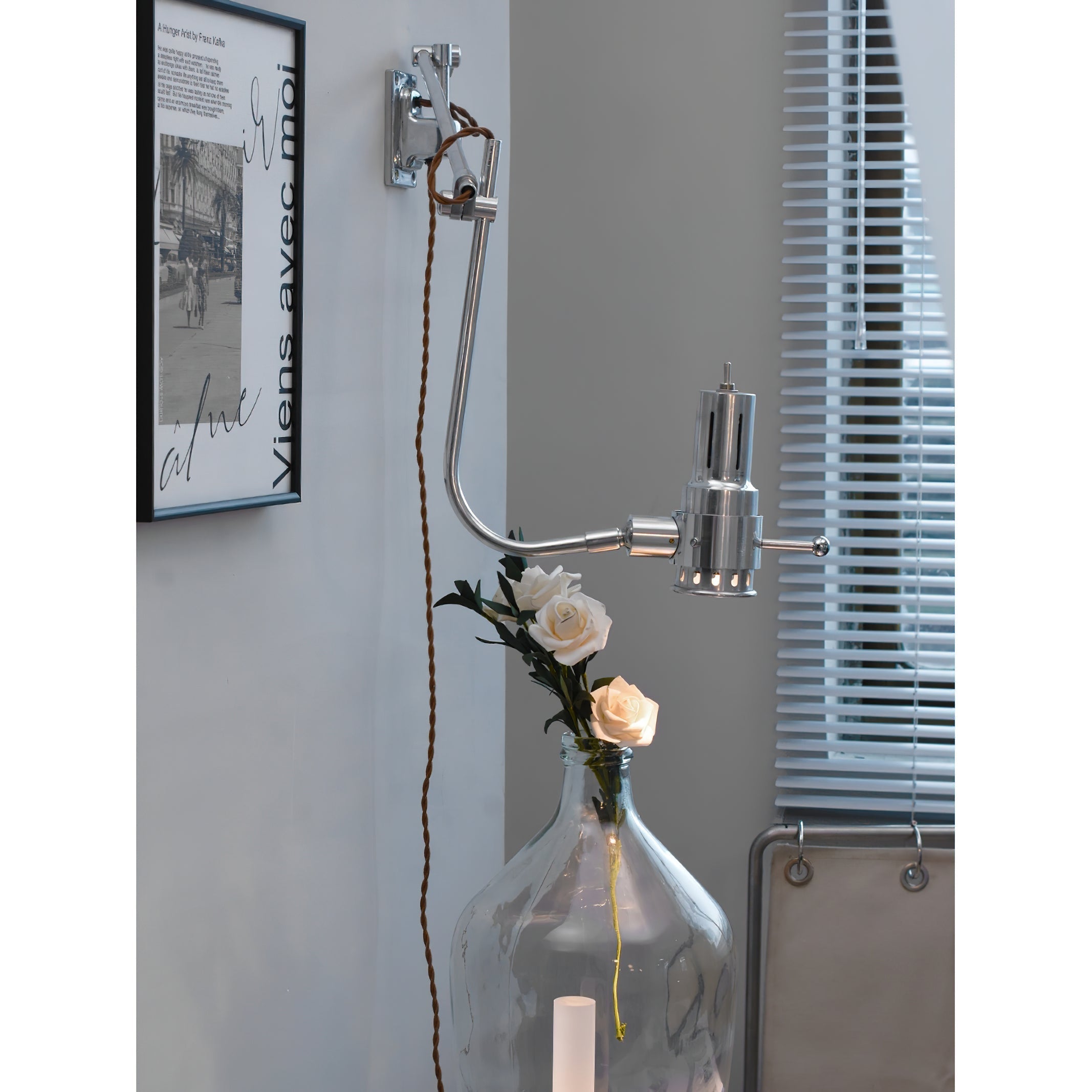 Ersolis Vintage Industrial Swing Arm Sconce Wall Lamp - Letslighting