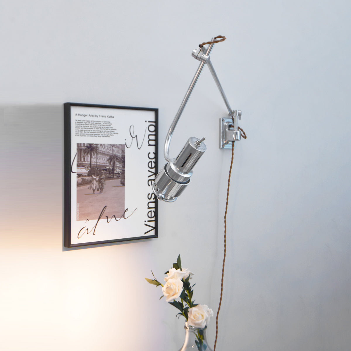 Ersolis Vintage Industrial Swing Arm Sconce Wall Lamp - Letslighting
