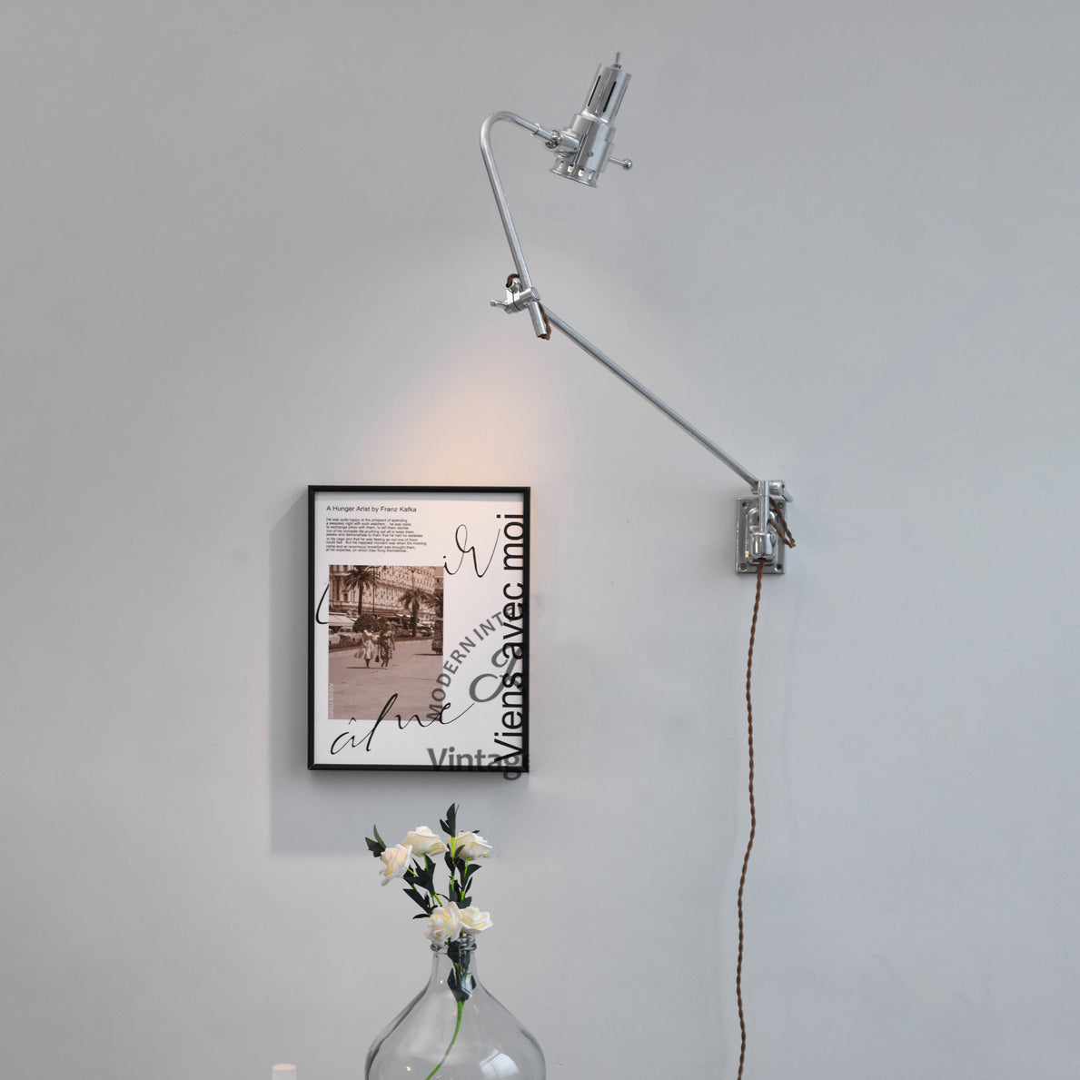 Ersolis Vintage Industrial Swing Arm Sconce Wall Lamp - Letslighting