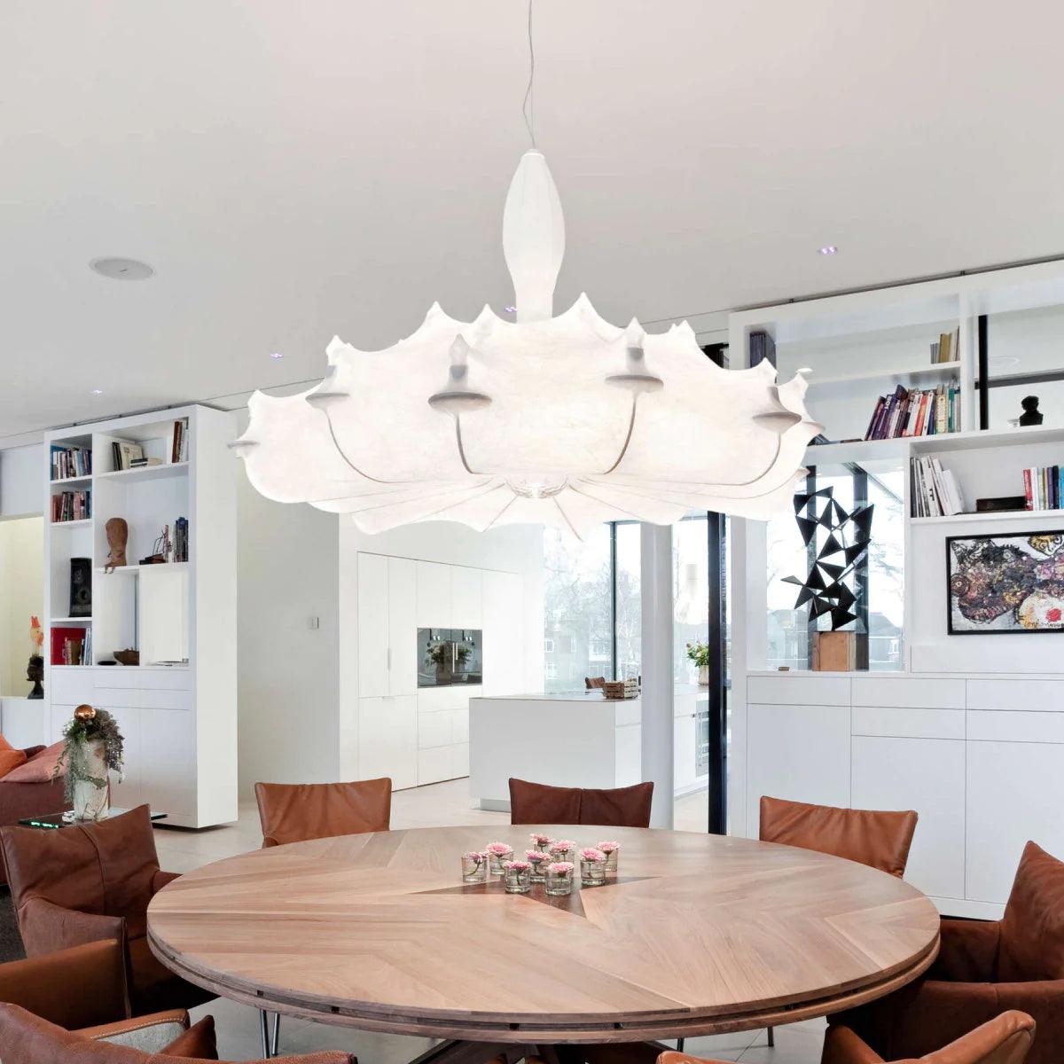 Marcel Chandelier Cocoon Resin Crystal Glow - Letslighting