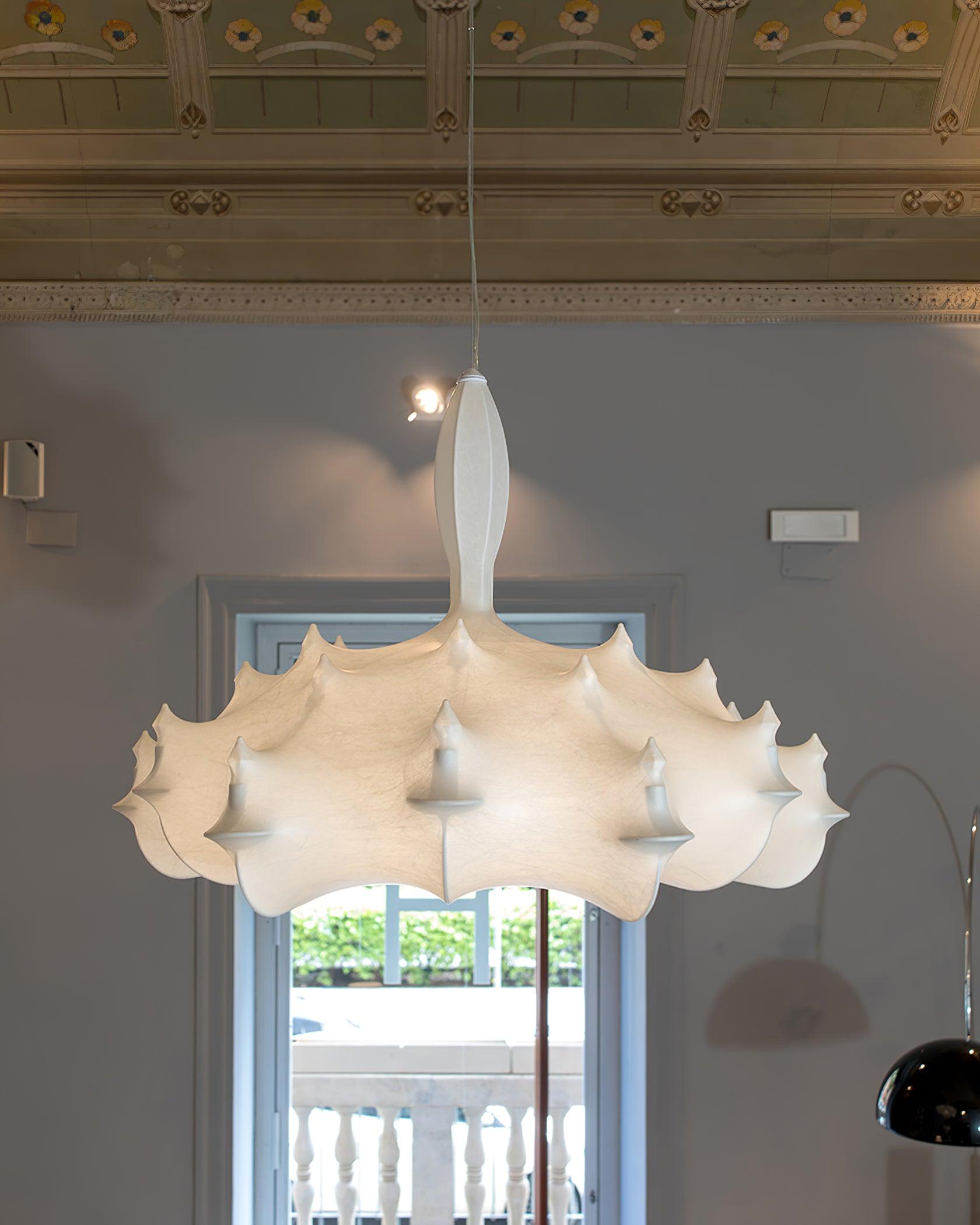Marcel Chandelier Cocoon Resin Crystal Glow - Letslighting