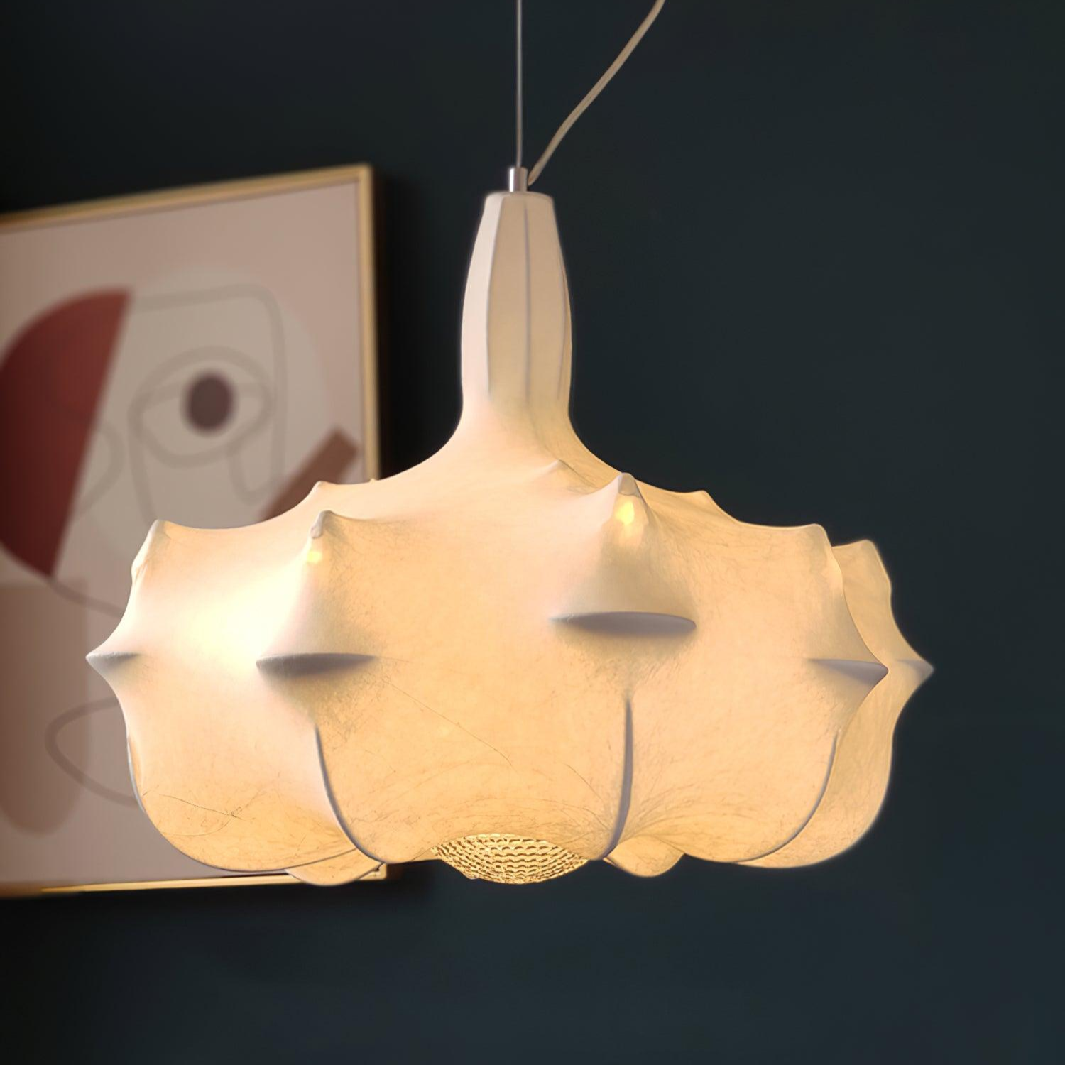 Marcel Chandelier Cocoon Resin Crystal Glow - Letslighting