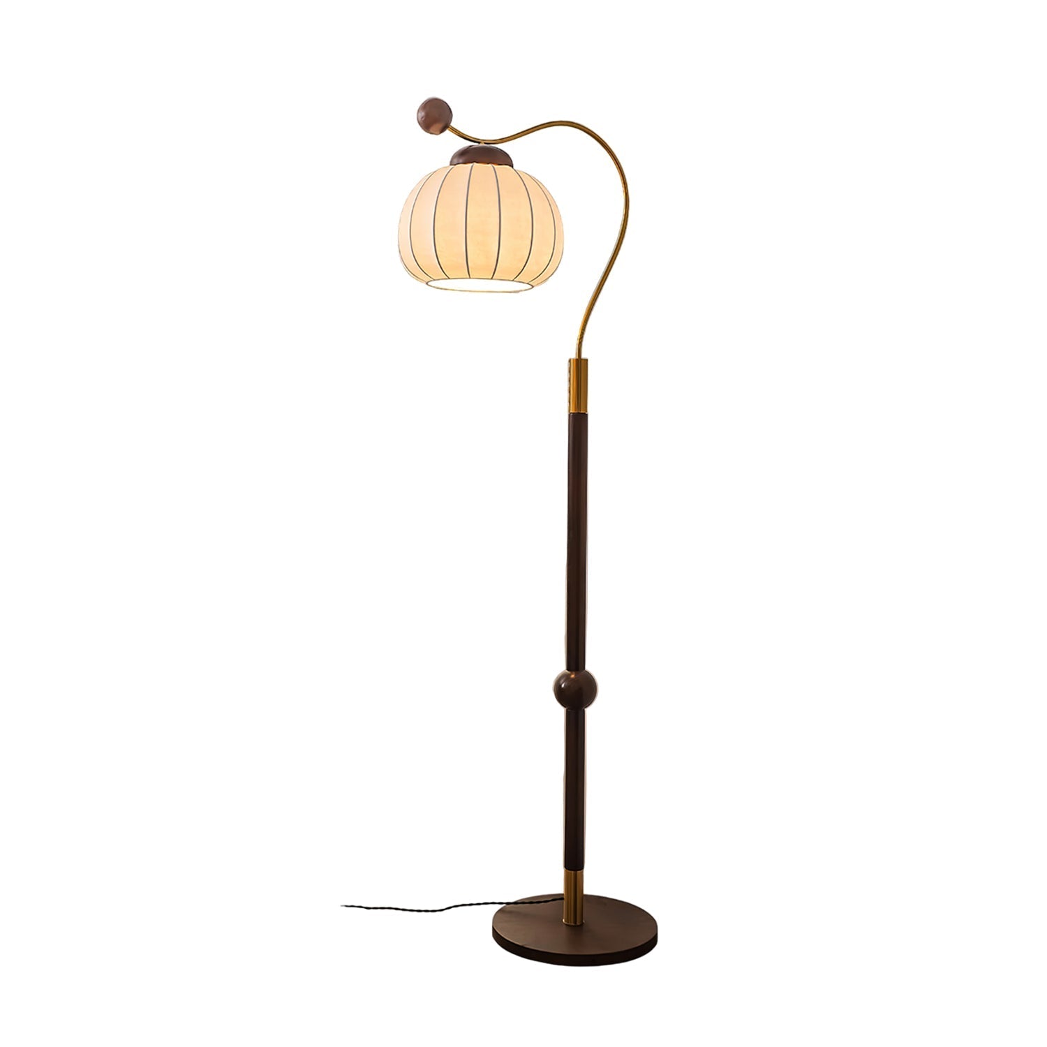 Thalis Silk Wood Floor Lamp - Letslighting
