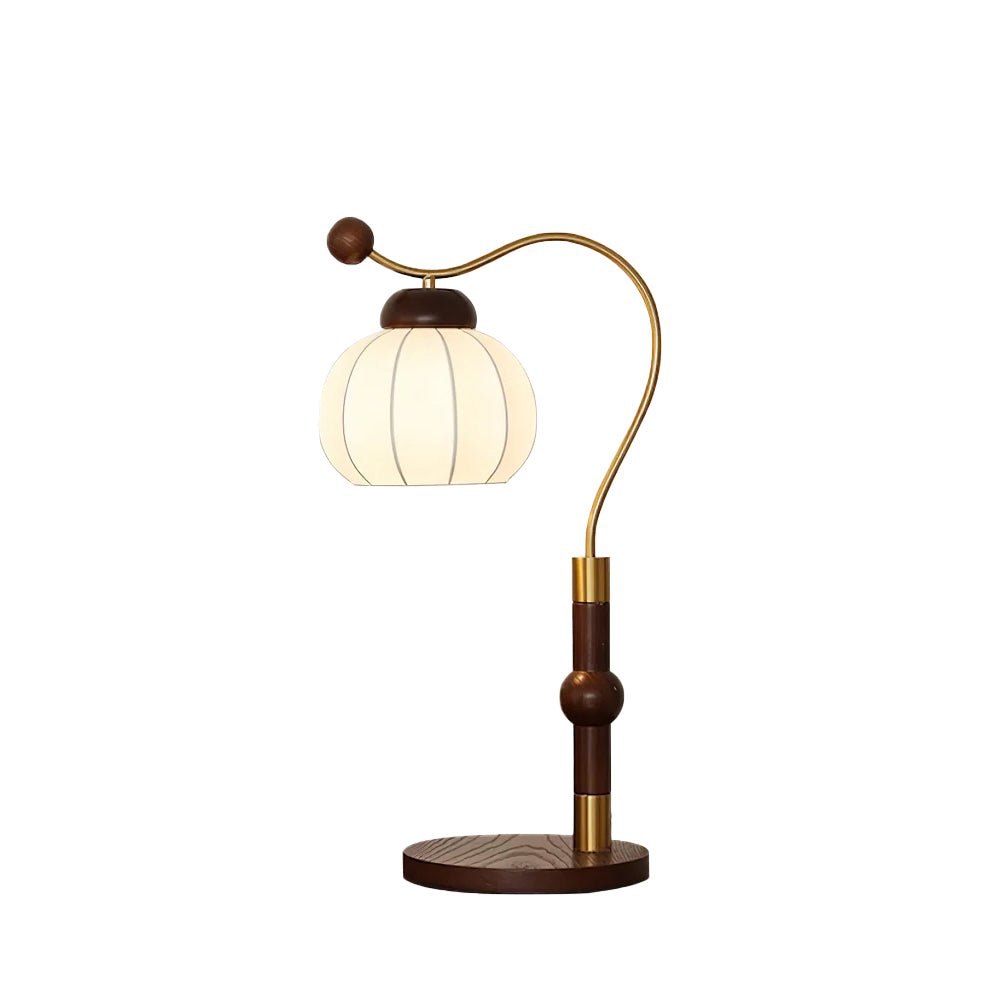 Zyran Silk Wood Retro Table Lamp - Letslighting