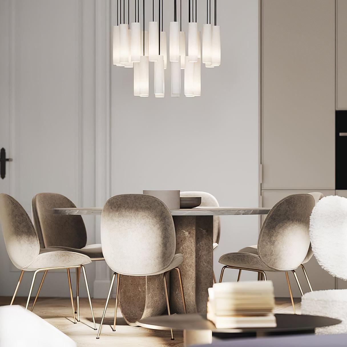 Nyxara Cluster Alabaster Pendant Light - Letslighting