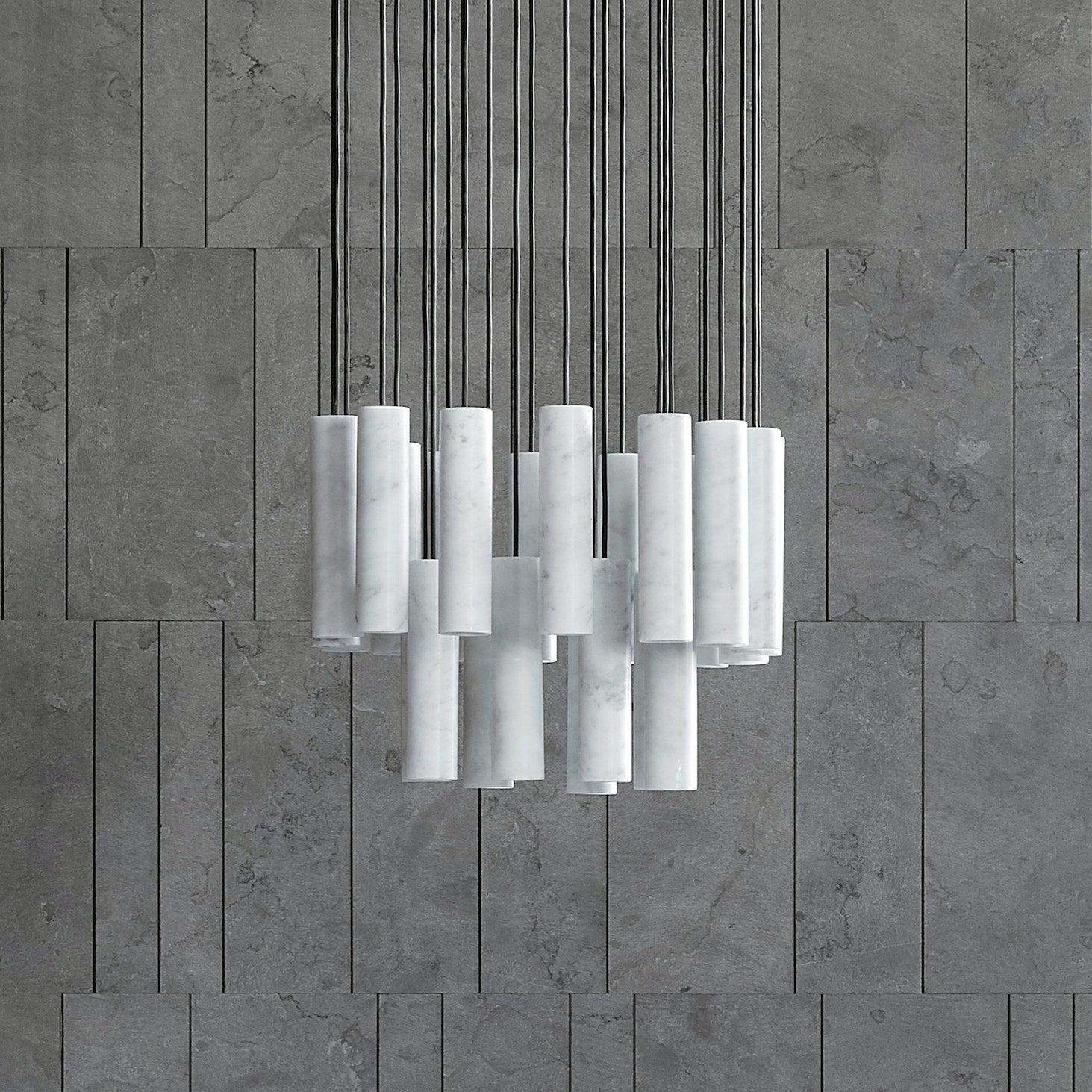 Nyxara Cluster Alabaster Pendant Light - Letslighting
