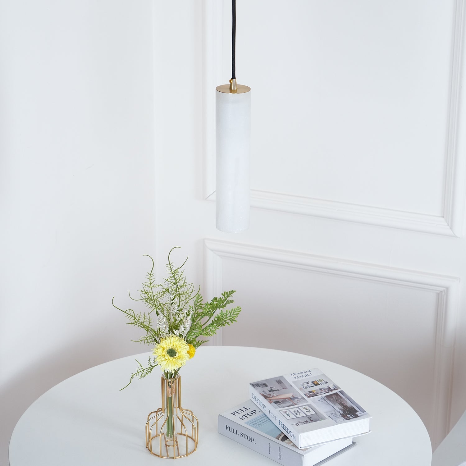 Nyxara Cluster Alabaster Pendant Light - Letslighting