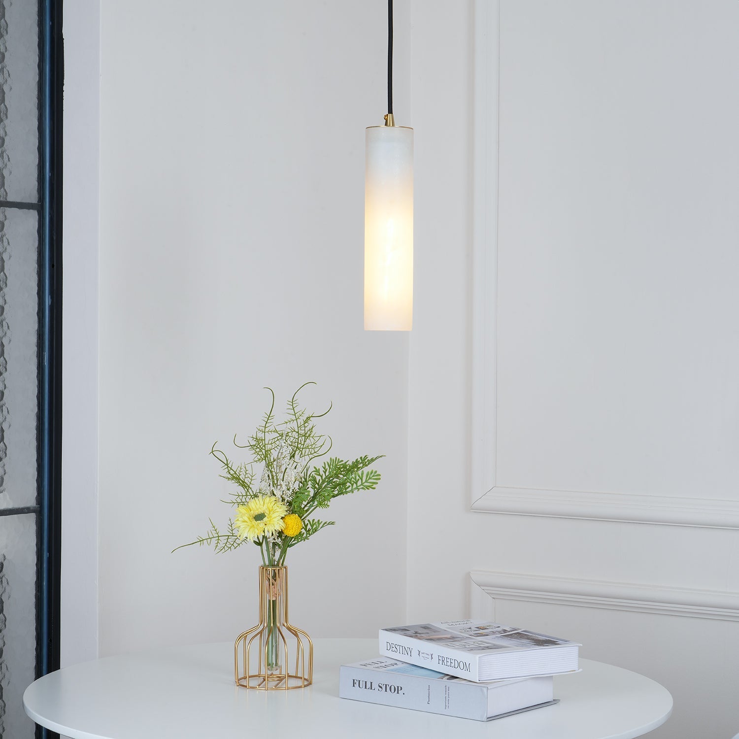 Nyxara Cluster Alabaster Pendant Light - Letslighting