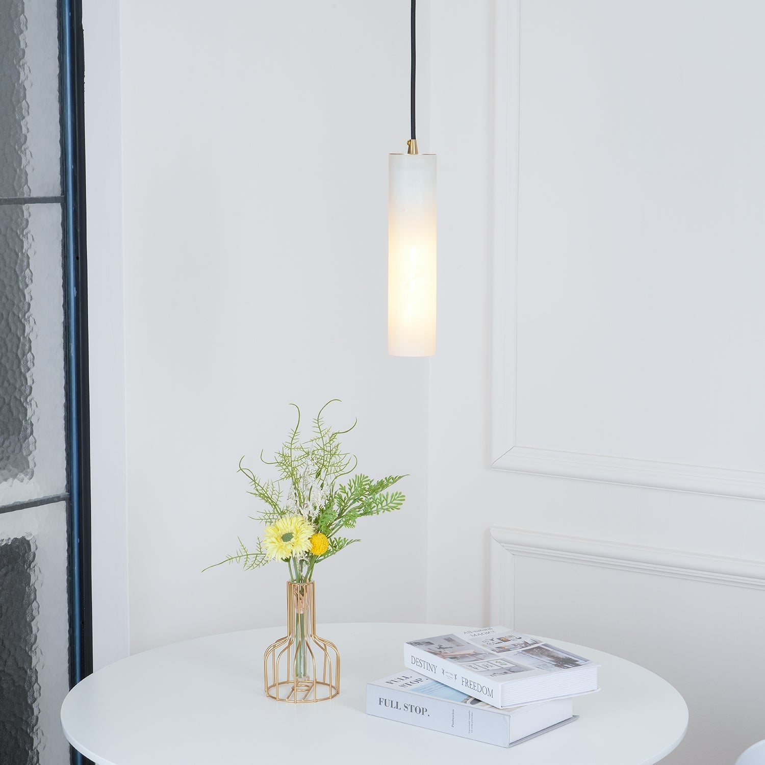 Nyxara Cluster Alabaster Pendant Light - Letslighting