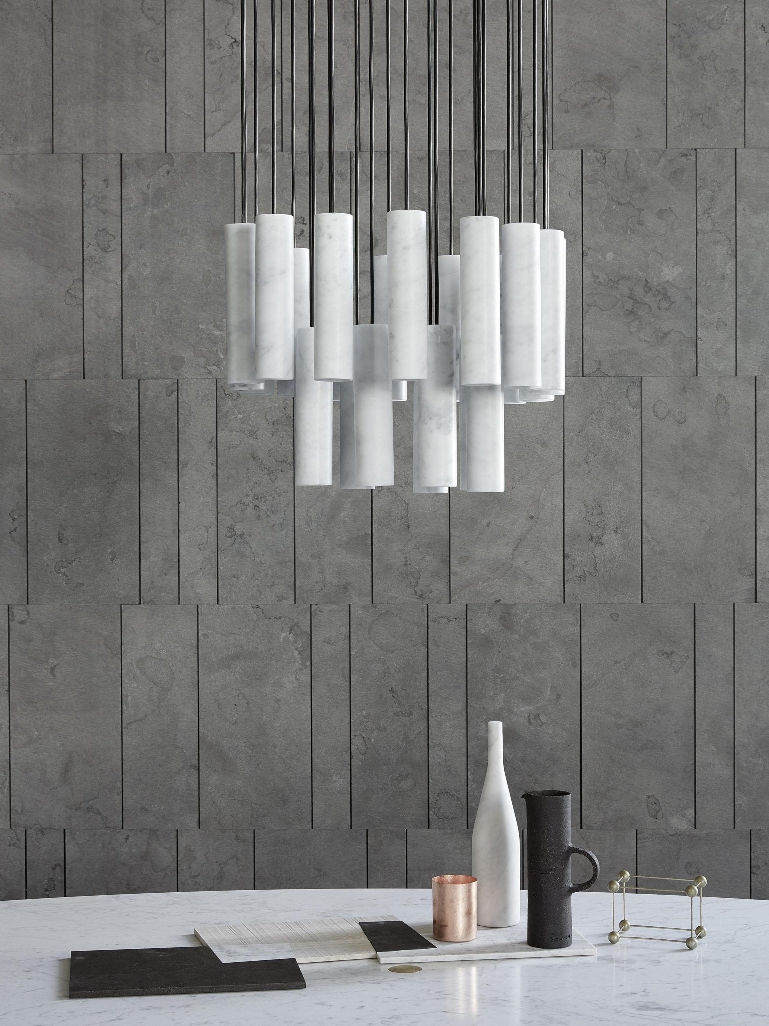 Nyxara Cluster Alabaster Pendant Light - Letslighting