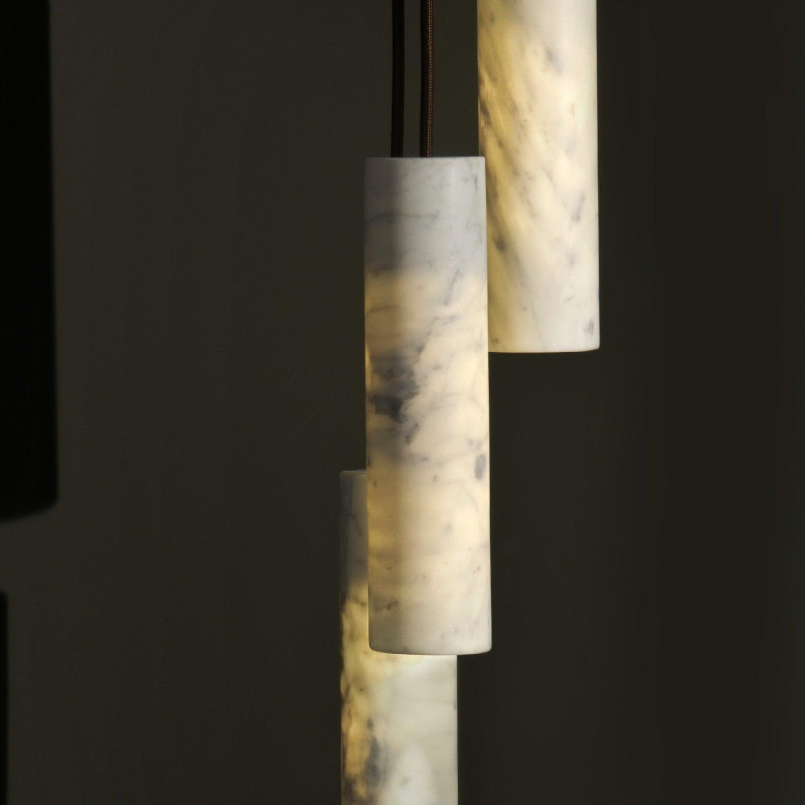 Nyxara Cluster Alabaster Pendant Light - Letslighting