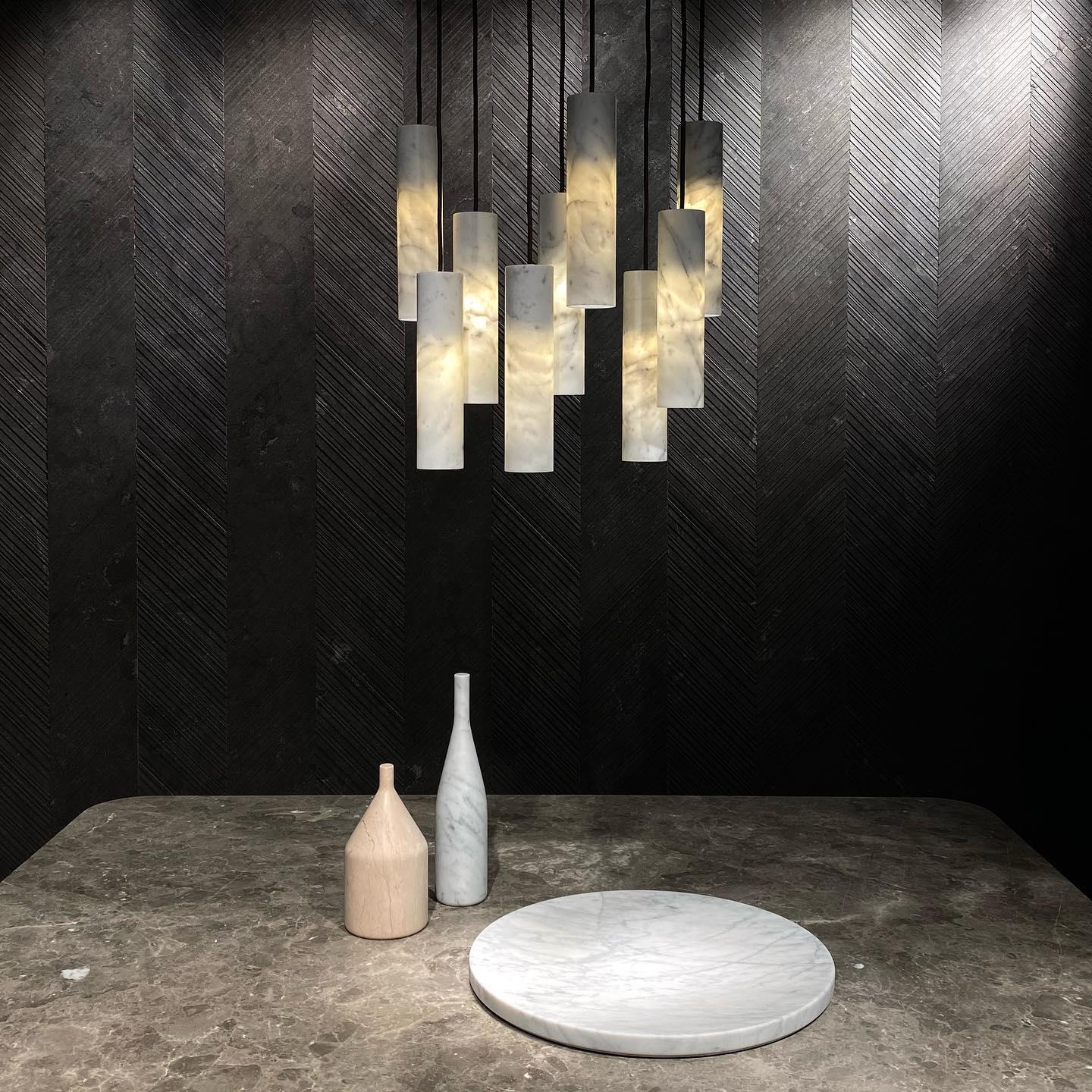 Nyxara Cluster Alabaster Pendant Light - Letslighting