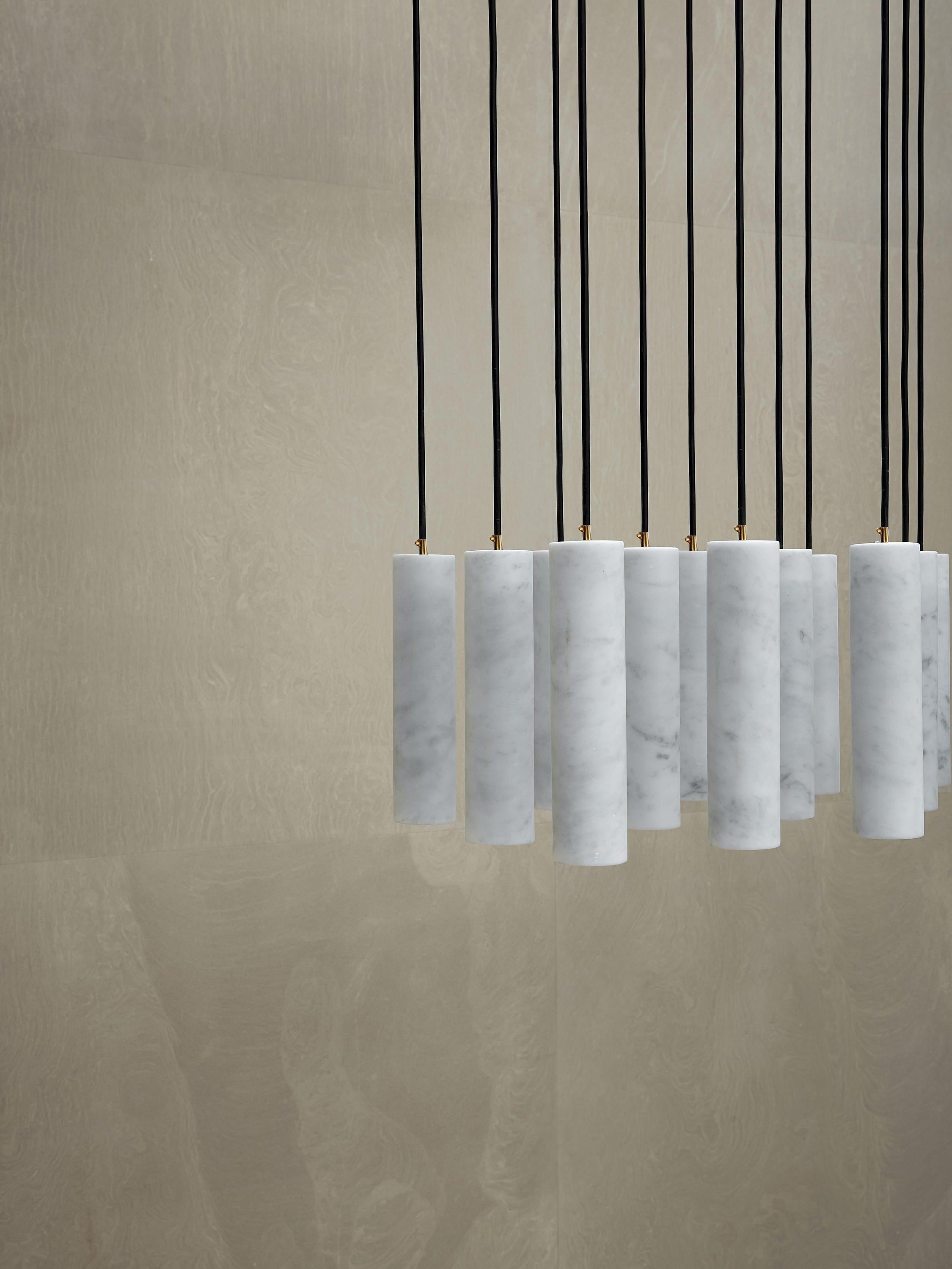 Nyxara Cluster Alabaster Pendant Light - Letslighting