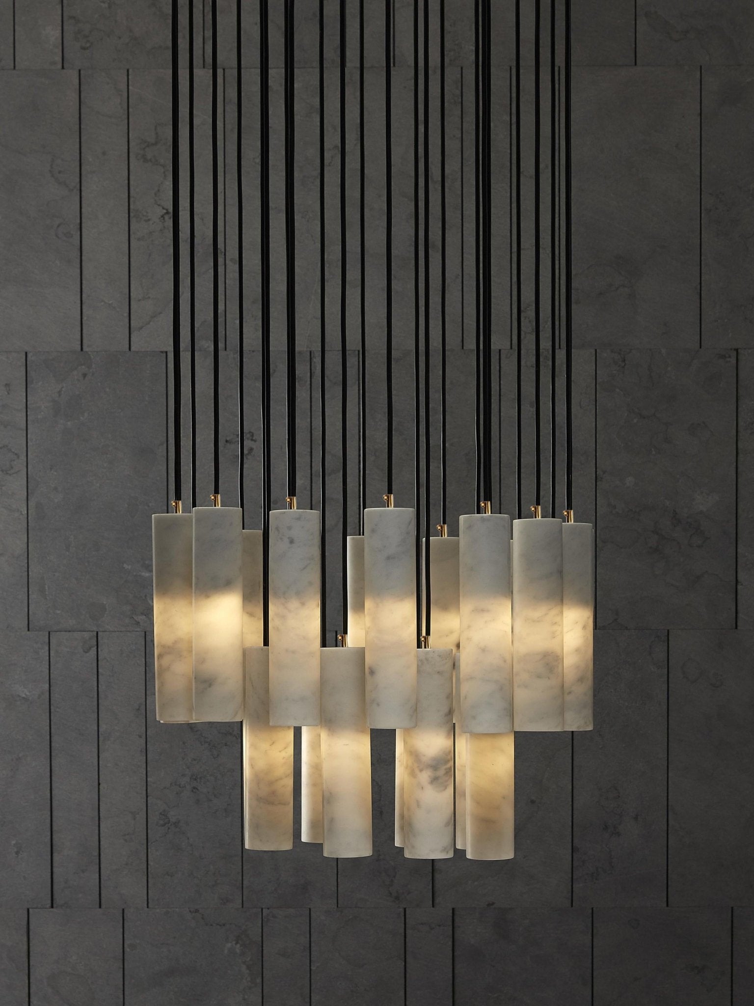 Nyxara Cluster Alabaster Pendant Light - Letslighting