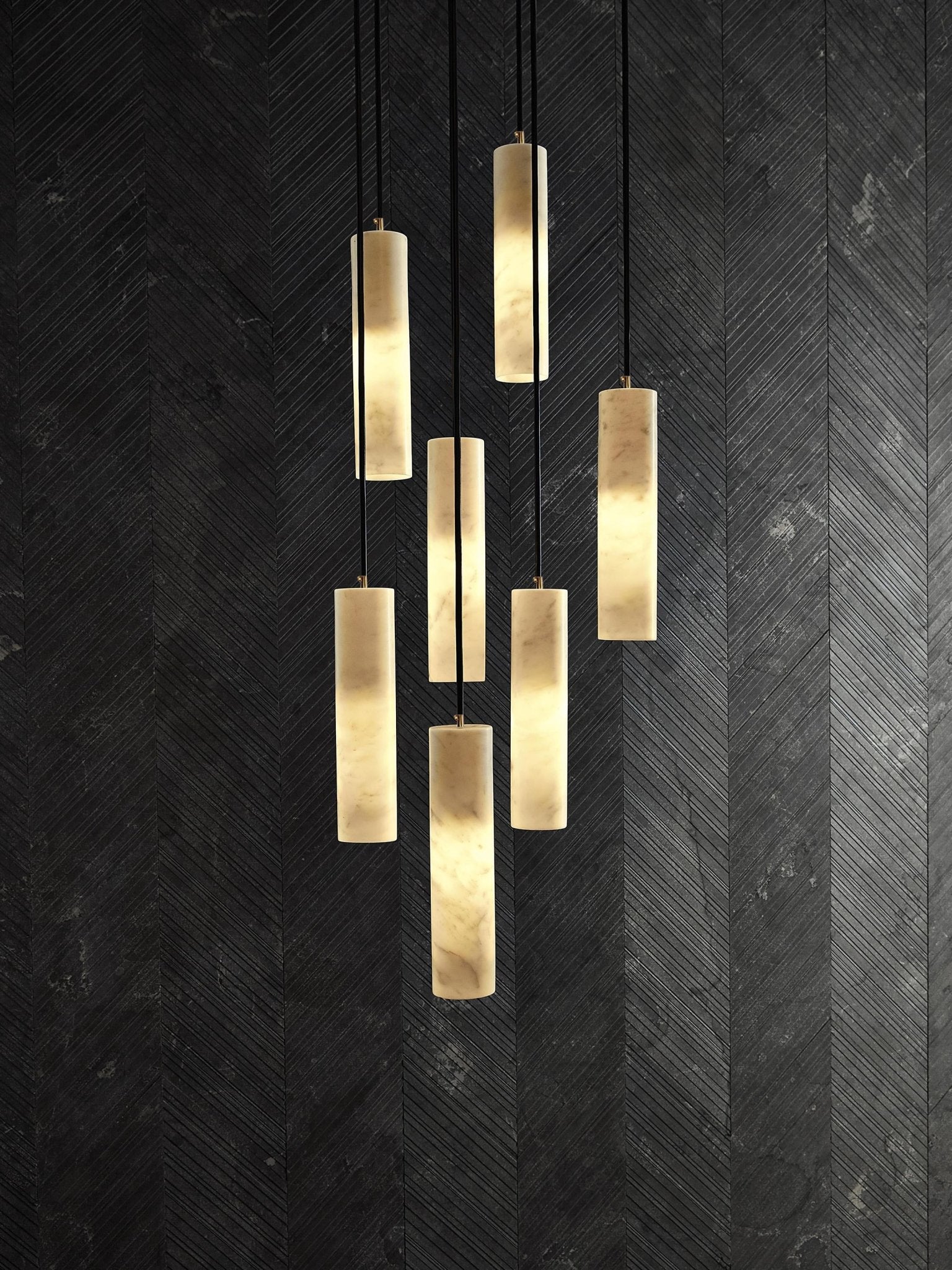 Nyxara Cluster Alabaster Pendant Light - Letslighting