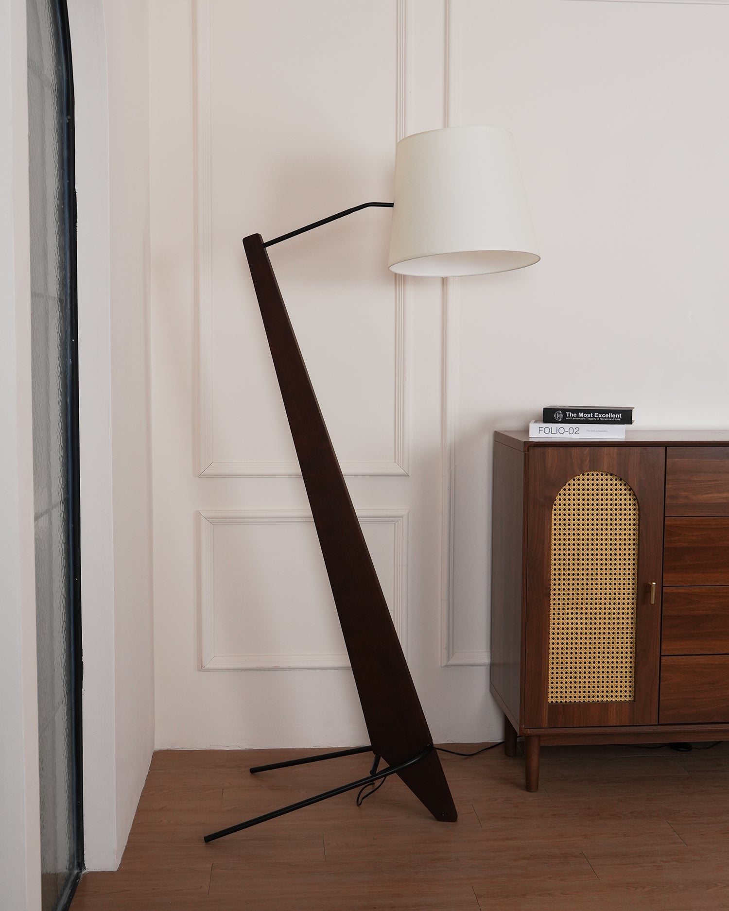 Torix Wood Fabric Floor Lamp - Letslighting