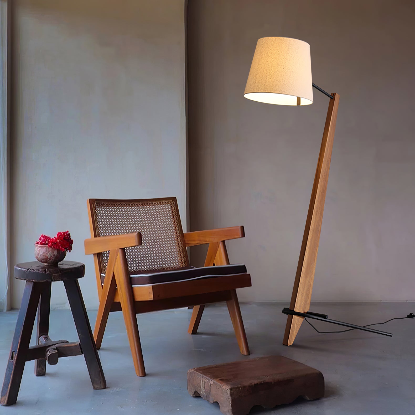 Torix Wood Fabric Floor Lamp - Letslighting