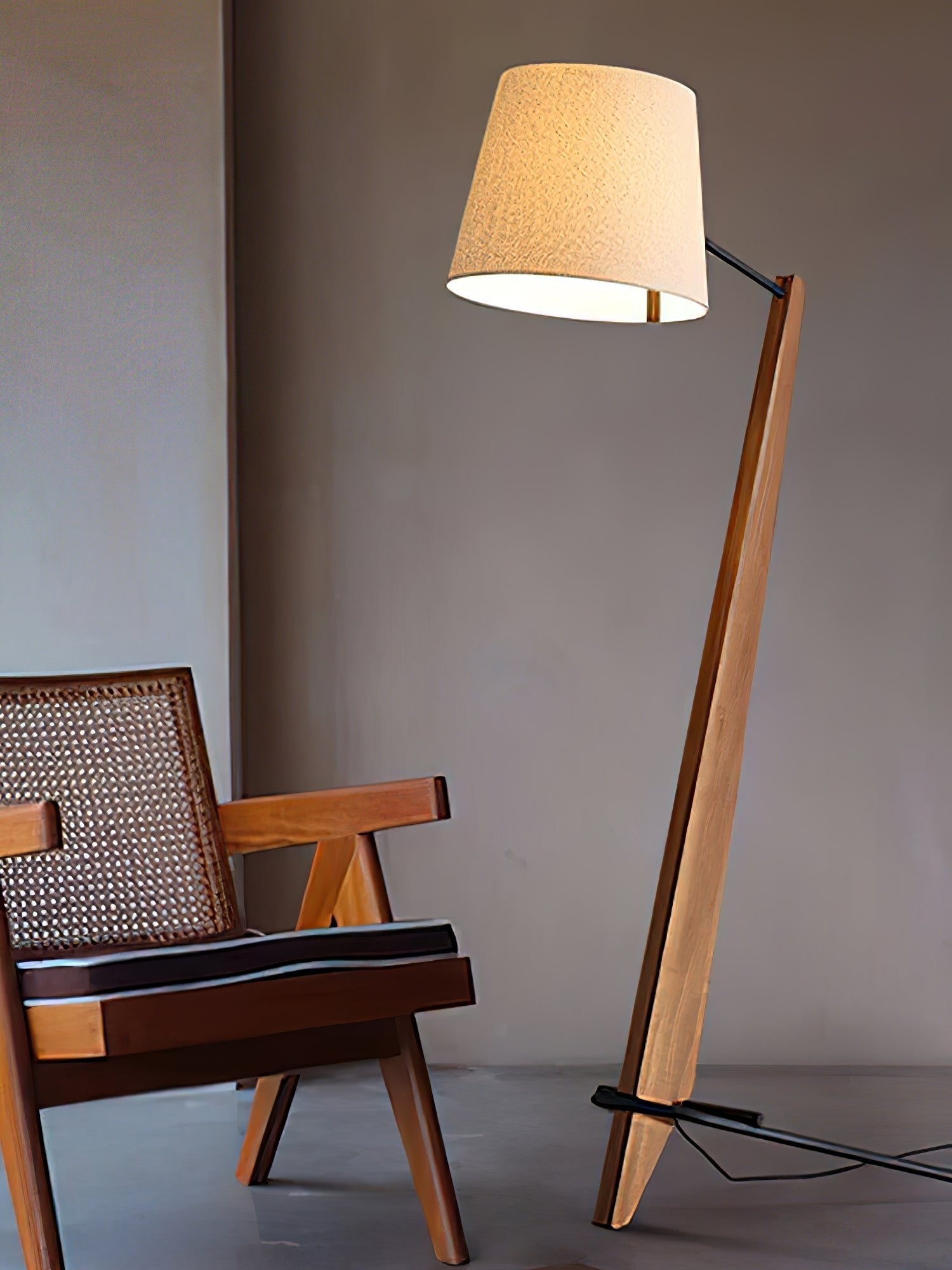 Torix Wood Fabric Floor Lamp - Letslighting