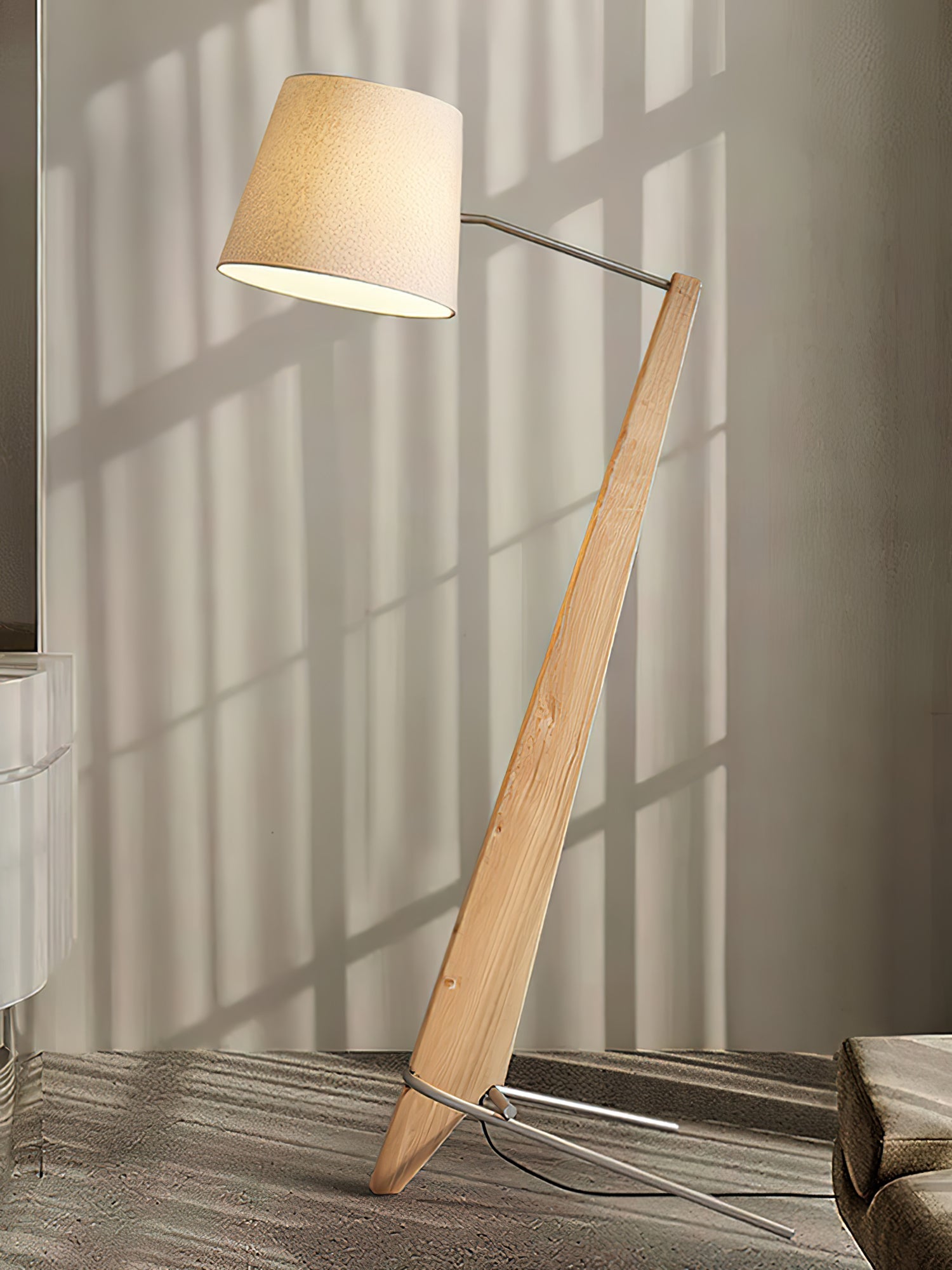 Torix Wood Fabric Floor Lamp - Letslighting